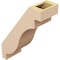 Ekena Millwork 5-inch W x 12-inch D x 16-inch H Copenhagen Rough Cedar Woodgrain TimberThane Knee Brace, Primed BRCUR05X12X16CHGRCPR - alternate 6